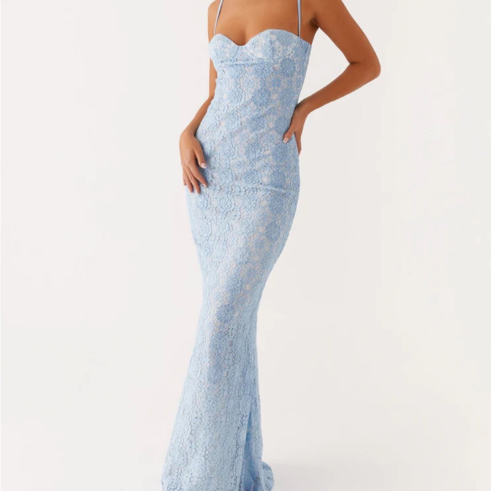 Peppermayo Light Blue Strapless Dress - Picture 2 of 2